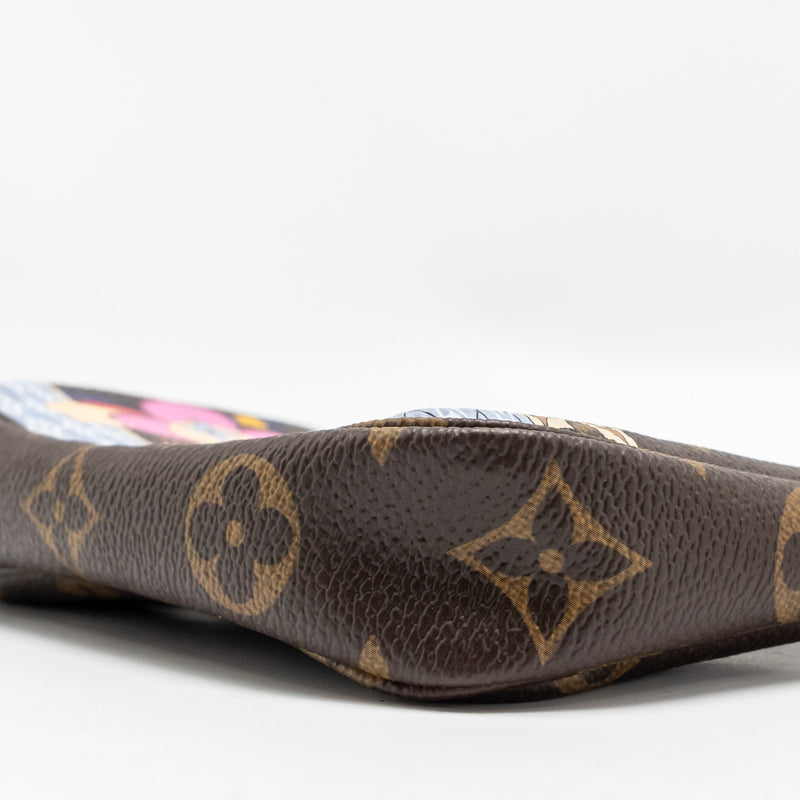 Louis Vuitton mini pochette accessories Vivienne holiday limited monogram canvas GHW