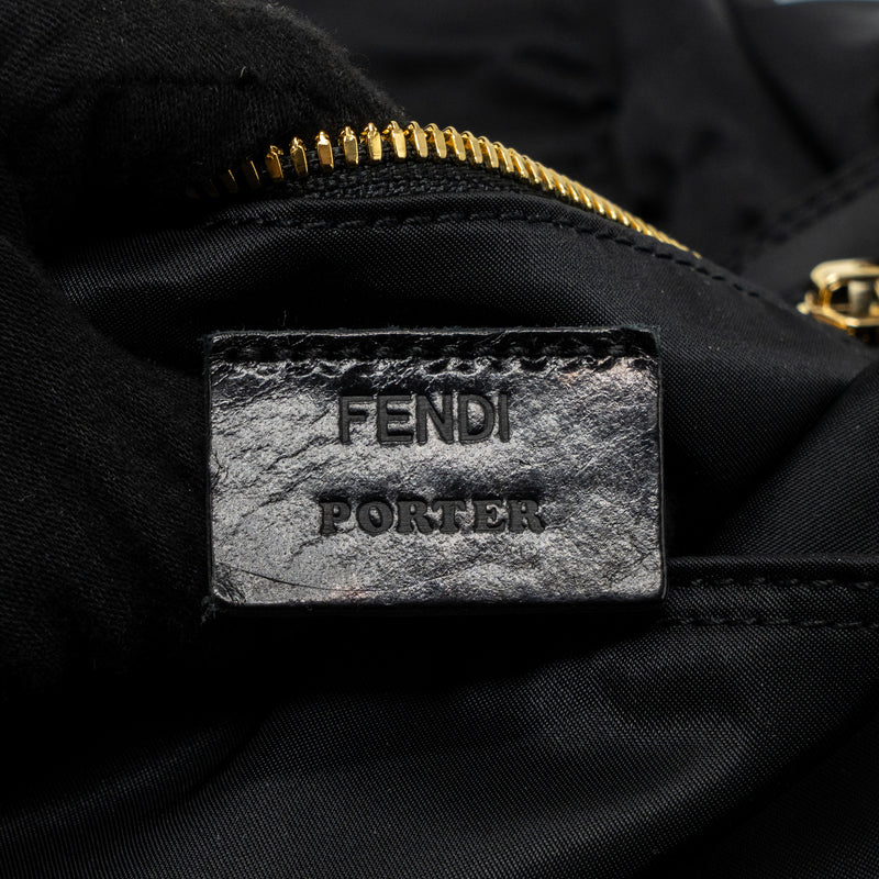 Fendi regular baguette nylon black GHW