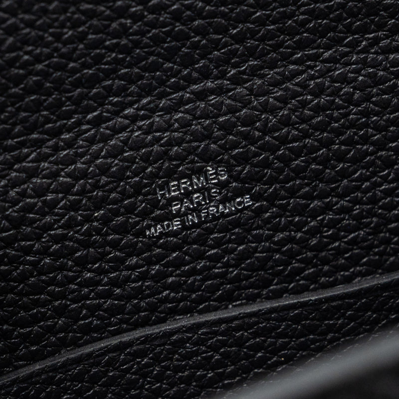 Hermes Videpoches togo black SHW stamp B