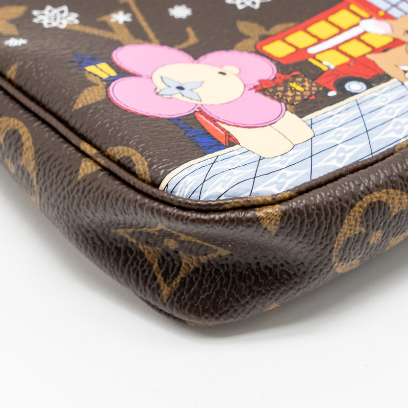 Louis Vuitton mini pochette accessories Vivienne holiday limited monogram canvas GHW