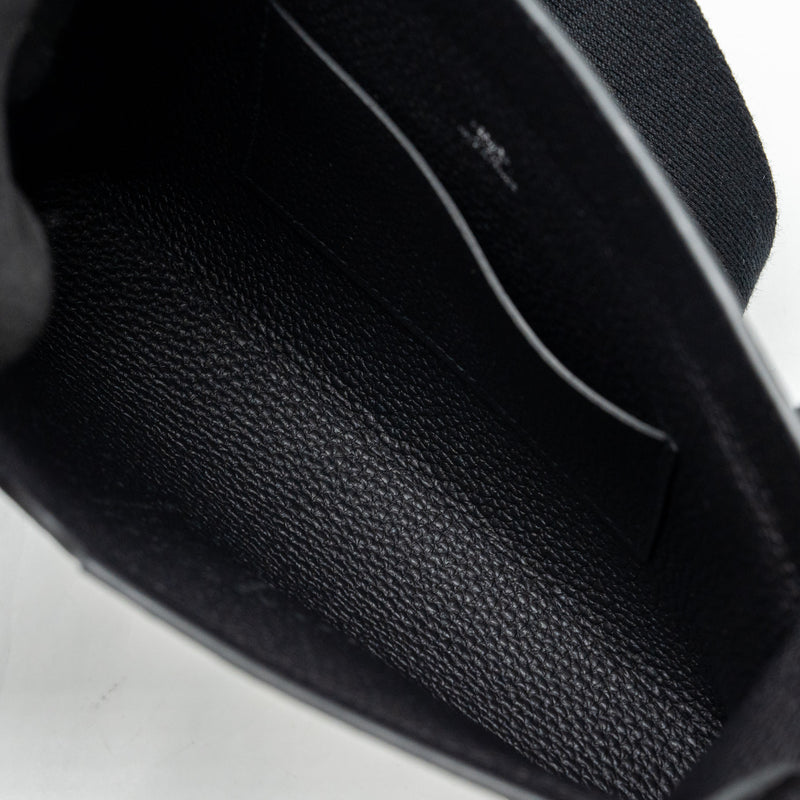 Hermes Videpoches togo black SHW stamp B