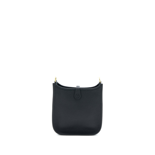 Hermes Mini Evelyne Clemence Black GHW Stamp D