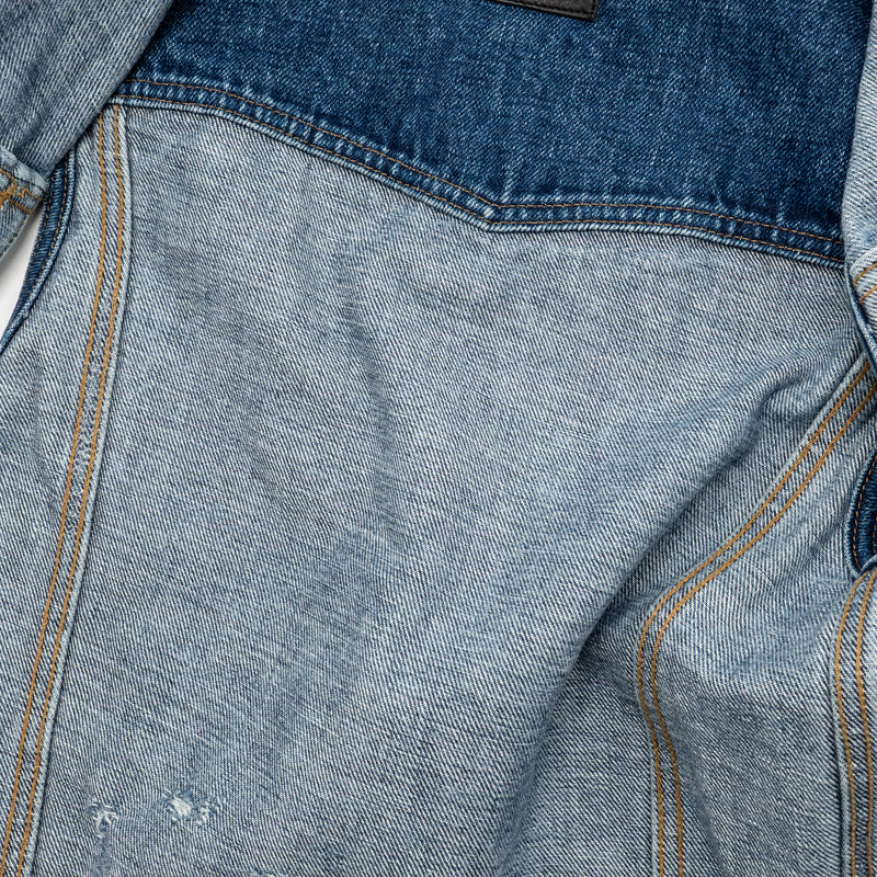 Saint Laurent Size XS Sleeveless Denim Vest Cotton Blue
