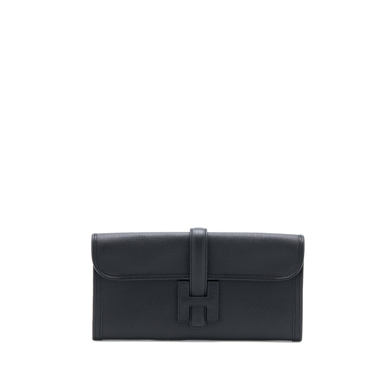 Hermes Jige Elan 29 Chèvre Chandra Black Stamp C