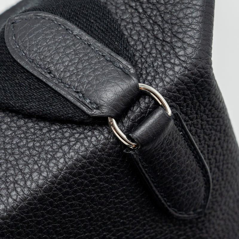 Hermes Videpoches togo black SHW stamp B
