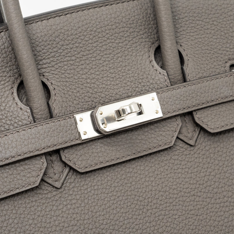 Hermes Birkin 25 Togo Gris Etain shw Stamp Y