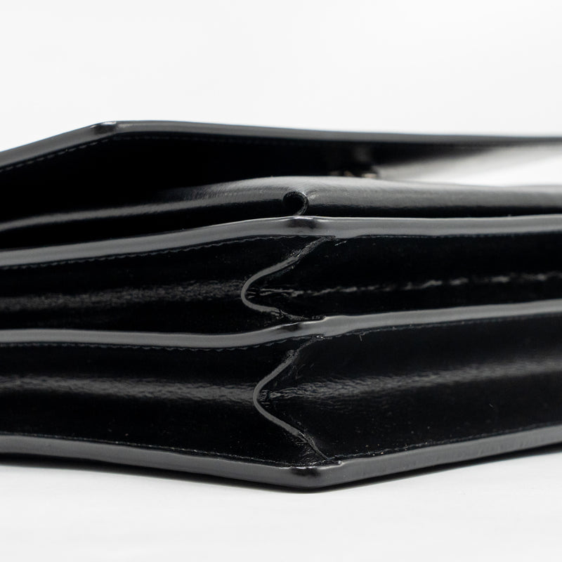 Saint Laurent / YSL Medium Sunset Bag Black Calfskin Black Hardware