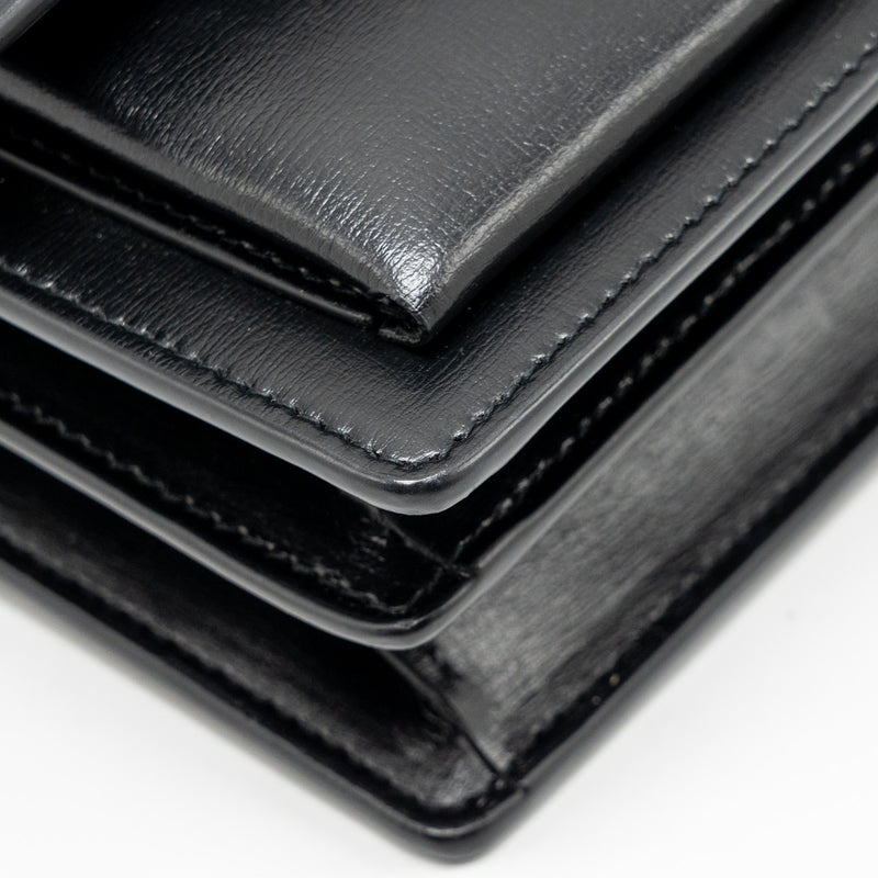 Saint Laurent / YSL Medium Sunset Bag Black Calfskin Black Hardware