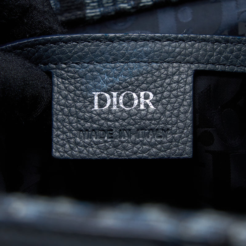 Dior Homme Backpack Oblique Jacquard Canvas/Leather Grey SHW