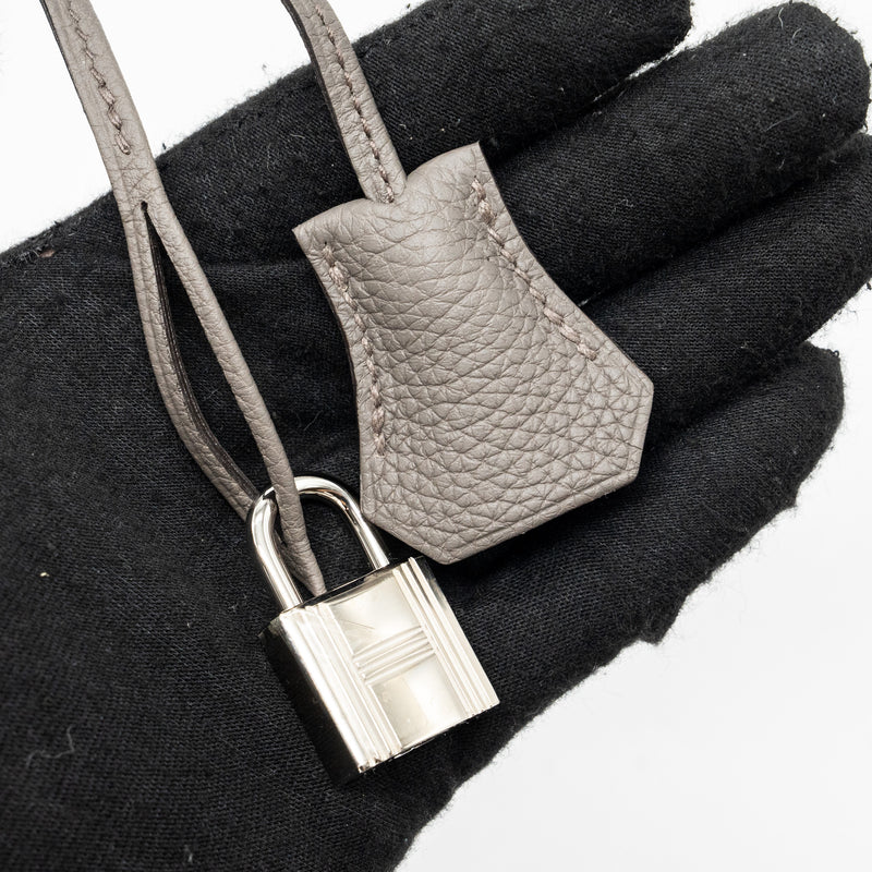 Hermes Birkin 25 Togo Gris Etain shw Stamp Y