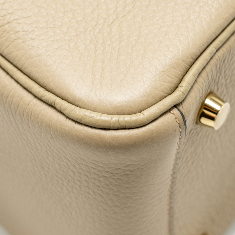 Hermes Lindy 26 Clemence Beige Marfa GHW Stamp W