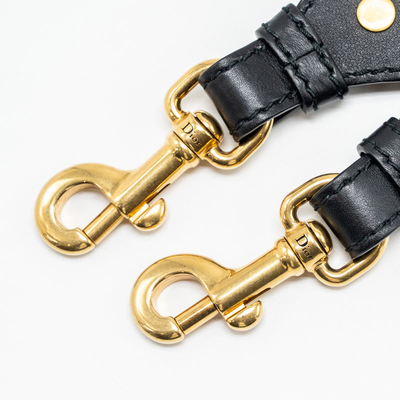 Dior Shoulder Strap Oblique Canvas Black GHW
