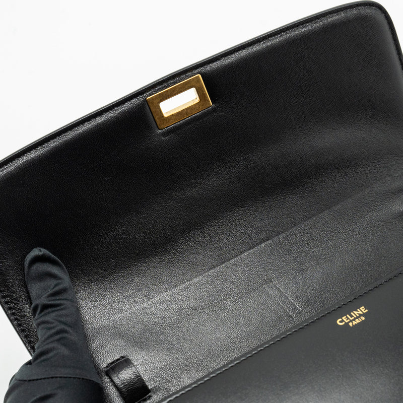 Celine Medium Classic Box Bag Calfskin Black GHW