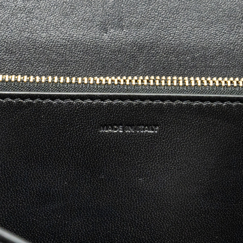 Celine Medium Classic Box Bag Calfskin Black GHW