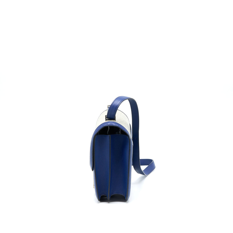 Hermes Constance 24 Swift/Toile Black/Blue Saphir SHW Stamp C