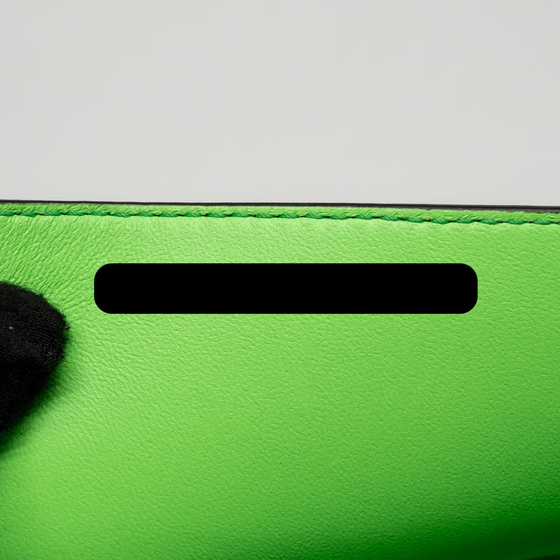 Fendi Mini Baguette Bag Calfskin Light Beige/Green GHW