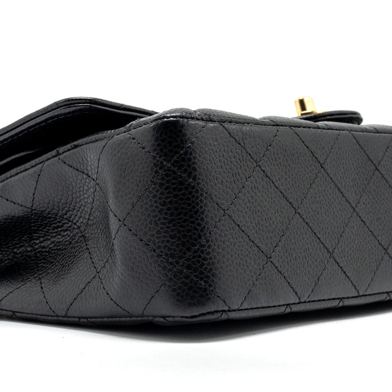 Chanel Medium classic double flap bag caviar black GHW