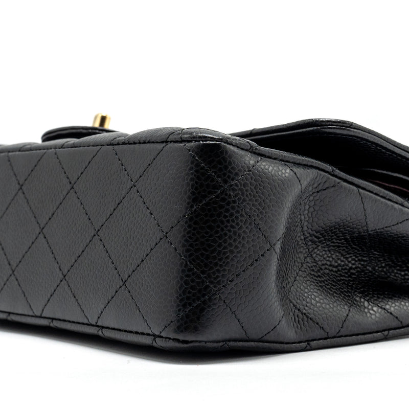 Chanel Medium classic double flap bag caviar black GHW