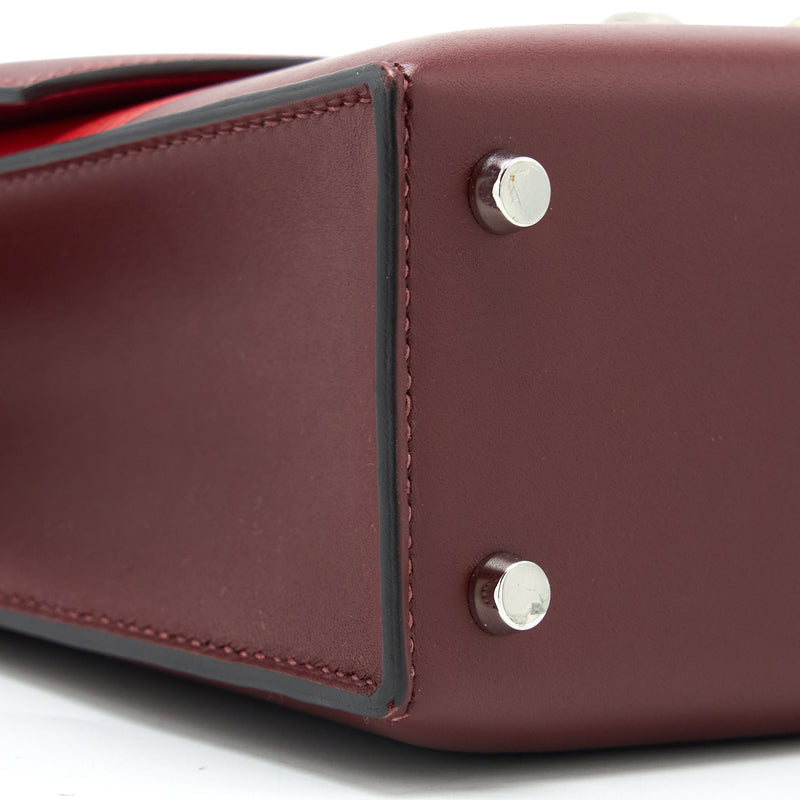 Hermes Verrou 23 Somber/Mysore/Epsom Rouge H/Rose Azalee/Multicolour SHW Stamp D