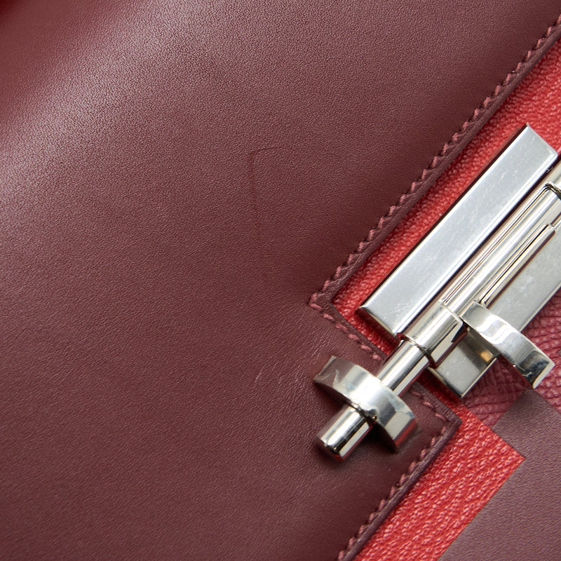 Hermes Verrou 23 Somber/Mysore/Epsom Rouge H/Rose Azalee/Multicolour SHW Stamp D