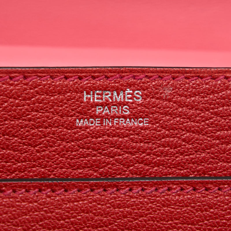 Hermes Verrou 23 Somber/Mysore/Epsom Rouge H/Rose Azalee/Multicolour SHW Stamp D