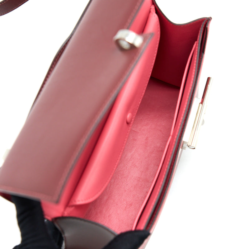 Hermes Verrou 23 Somber/Mysore/Epsom Rouge H/Rose Azalee/Multicolour SHW Stamp D