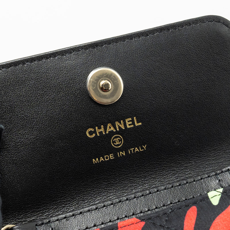 Chanel 22S Mini flap Bag fabric multicolour LGHW