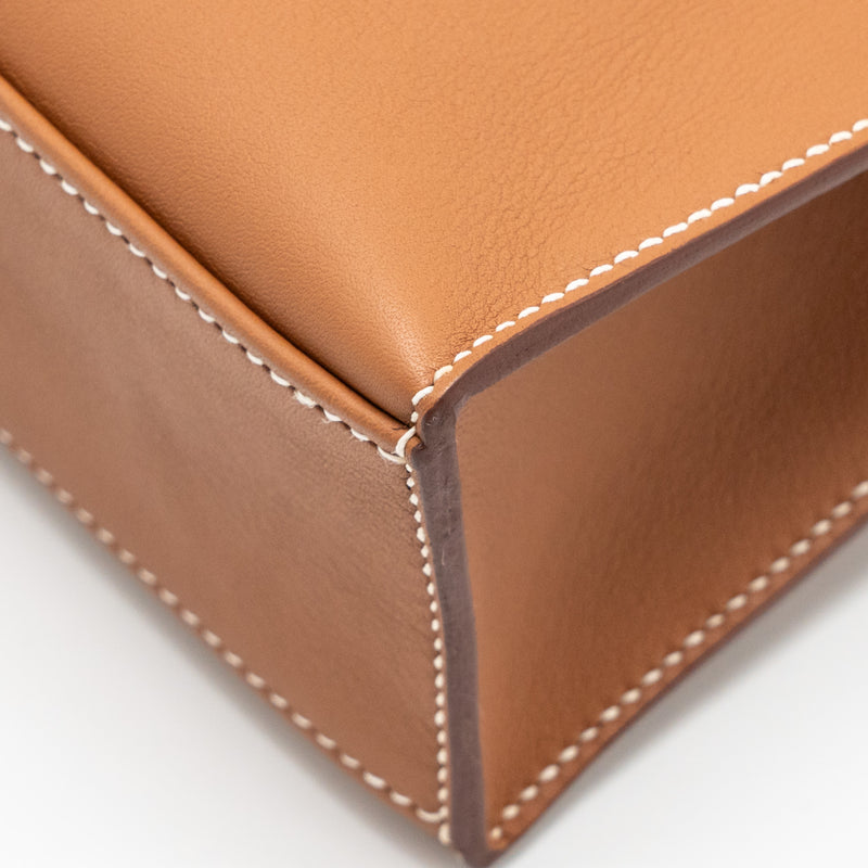 Hermes Kelly Pochette Swift Gold GHW Stamp W