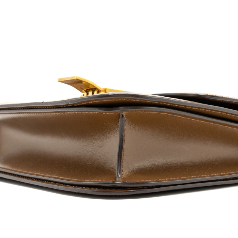 Celine Medium Box Calfskin Camel GHW