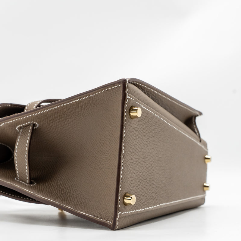 Hermes Kelly Sellier En Desordre 20 Epsom Etoupe GHW Stamp B