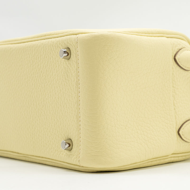 Hermes Mini Lindy II Clemence Jaune Milton SHW Stamp W