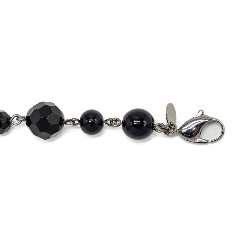 Chanel CC Logo Drop Bracelet Multicolour Black/Ruthenium Hardware