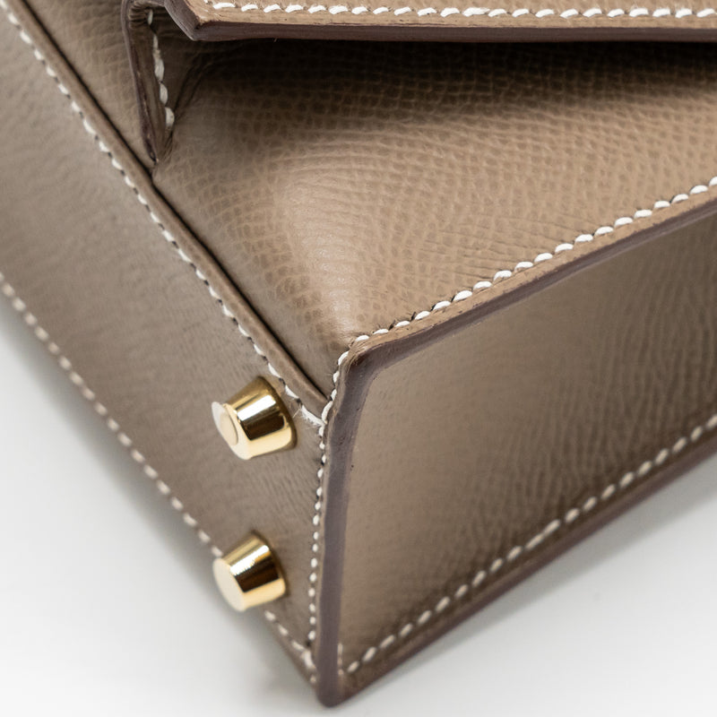 Hermes Kelly Sellier En Desordre 20 Epsom Etoupe GHW Stamp B
