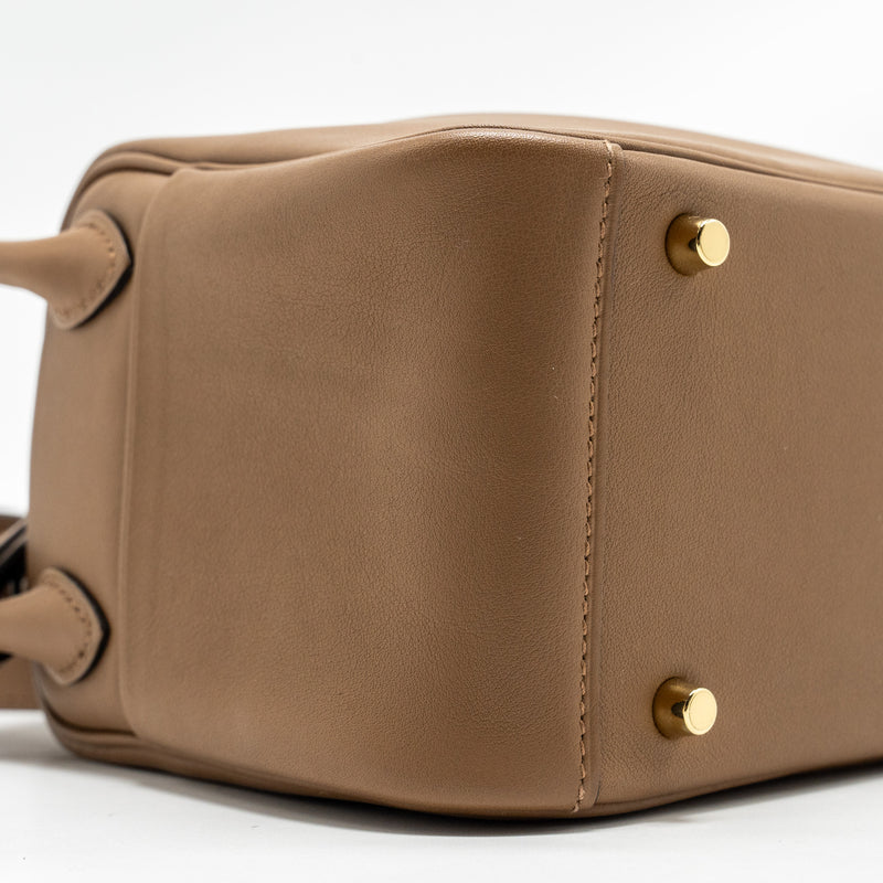 Hermes Mini Lindy Swift Alezan/Biscuit GHW Stamp Z