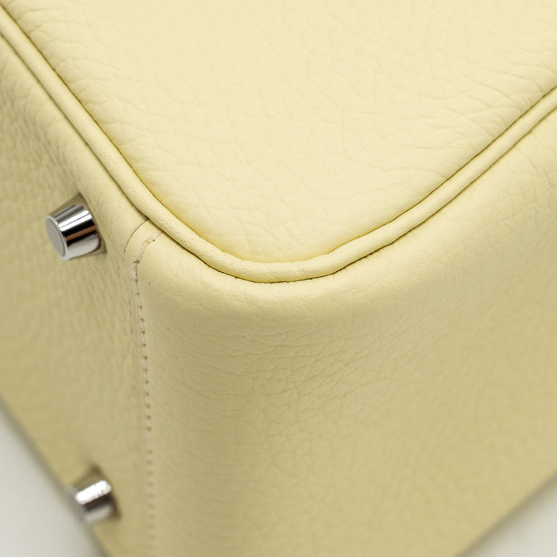 Hermes Mini Lindy II Clemence Jaune Milton SHW Stamp W