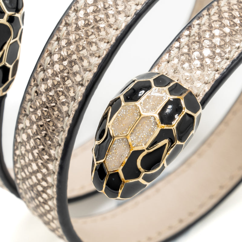 BULGARI Metallic Karung Serpenti Forever Bracelet 656493 | FASHIONPHILE