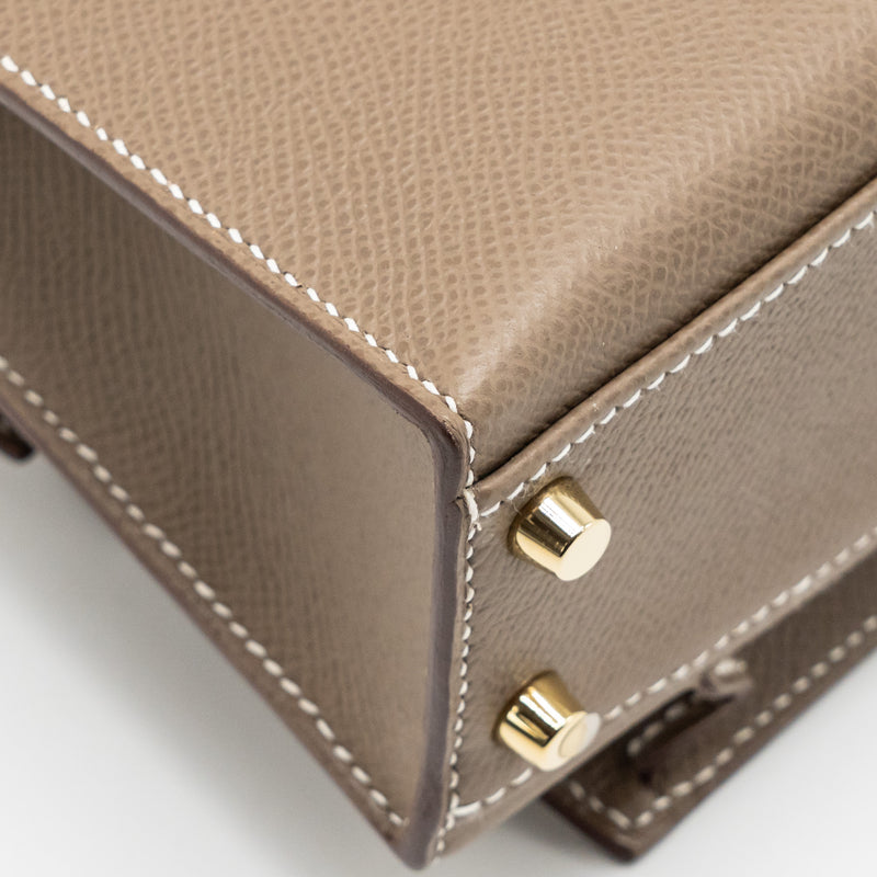 Hermes Kelly Sellier En Desordre 20 Epsom Etoupe GHW Stamp B