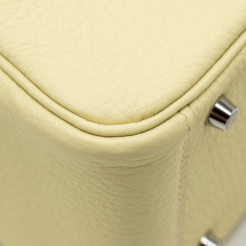 Hermes Mini Lindy II Clemence Jaune Milton SHW Stamp W