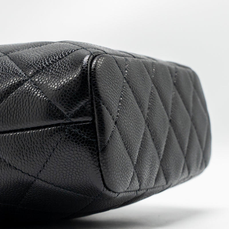Chanel 25c Quilted Hobo Bag Caviar Black GHW (microchip)