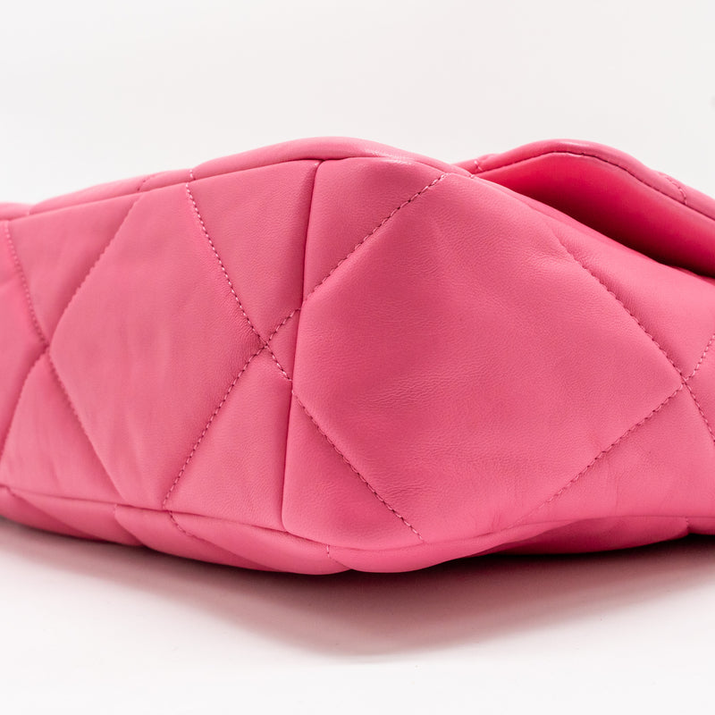 Chanel Large 19 Bag Lambskin Pink Multicolour Hardware (microchip)