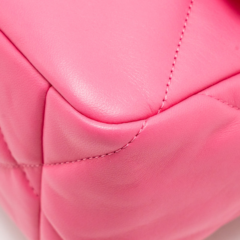 Chanel Large 19 Bag Lambskin Pink Multicolour Hardware (microchip)