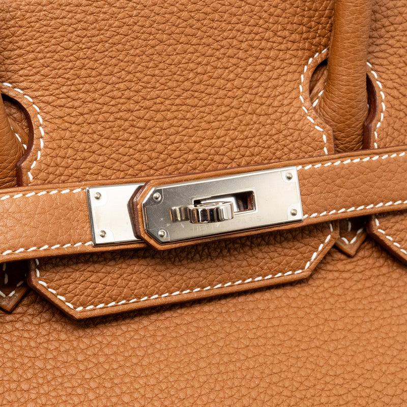 Hermes Birkin 30 Togo Gold SHW Stamp A