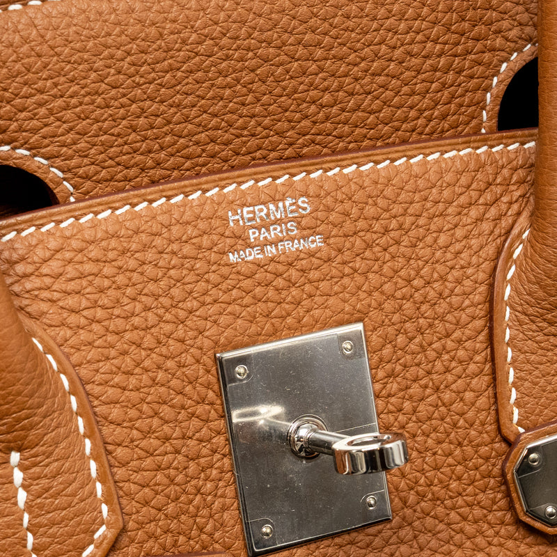 Hermes Birkin 30 Togo Gold SHW Stamp A