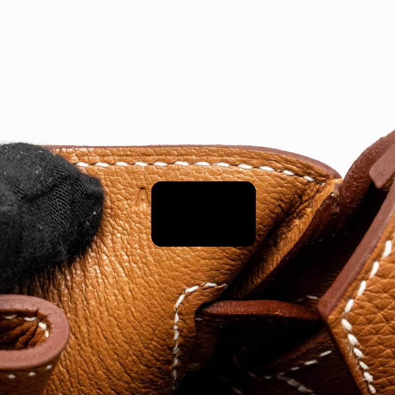 Hermes Birkin 30 Togo Gold SHW Stamp A