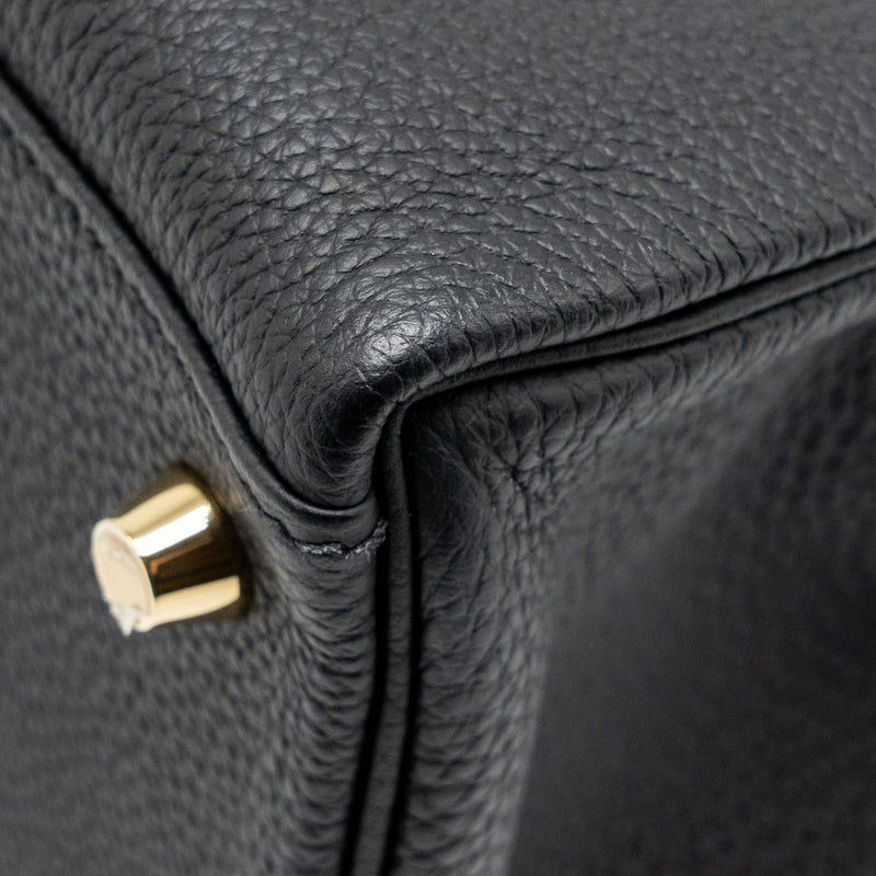 Hermes Kelly 28 Togo Black GHW Stamp Z