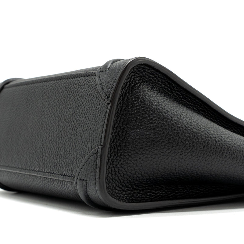 Celine Nano Luggage Bag Calfskin Black SHW