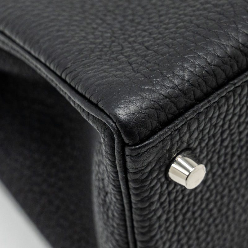 Hermes Kelly 28 Togo Black SHW Stamp W