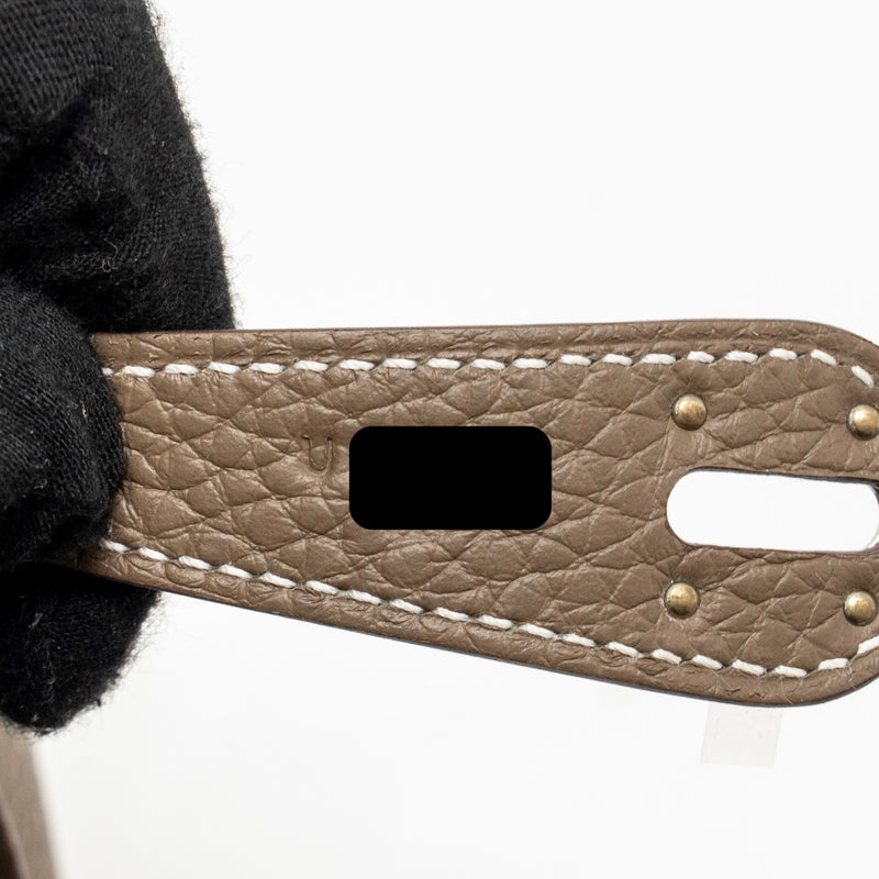 Hermes Lindy 26 Clemence etoupe SHW stamp U