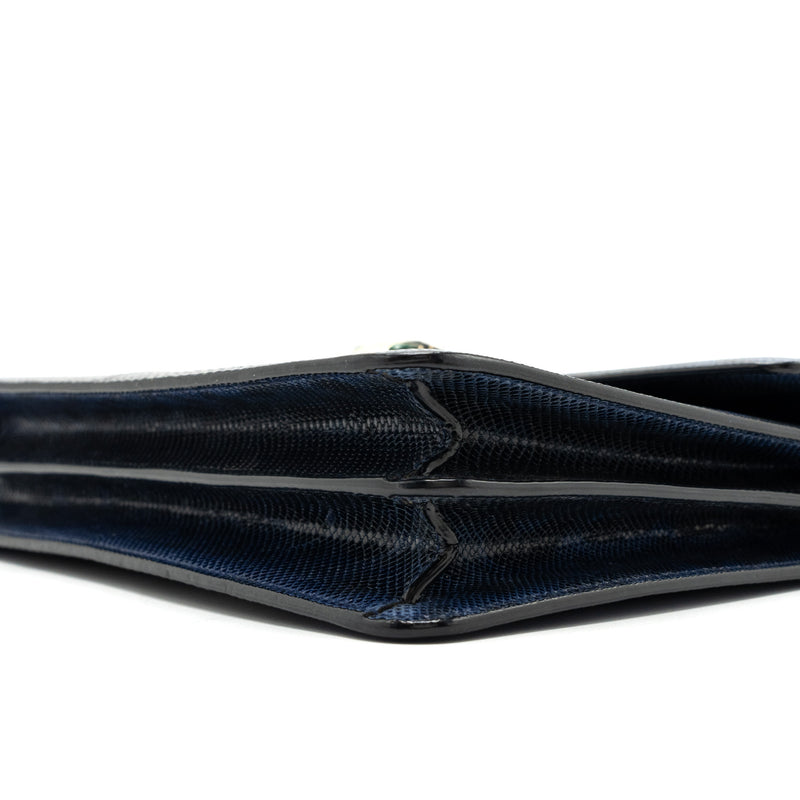 Bvlgari serpenti SHOULDER BAG KARUNG SKIN DARK blue LGHW