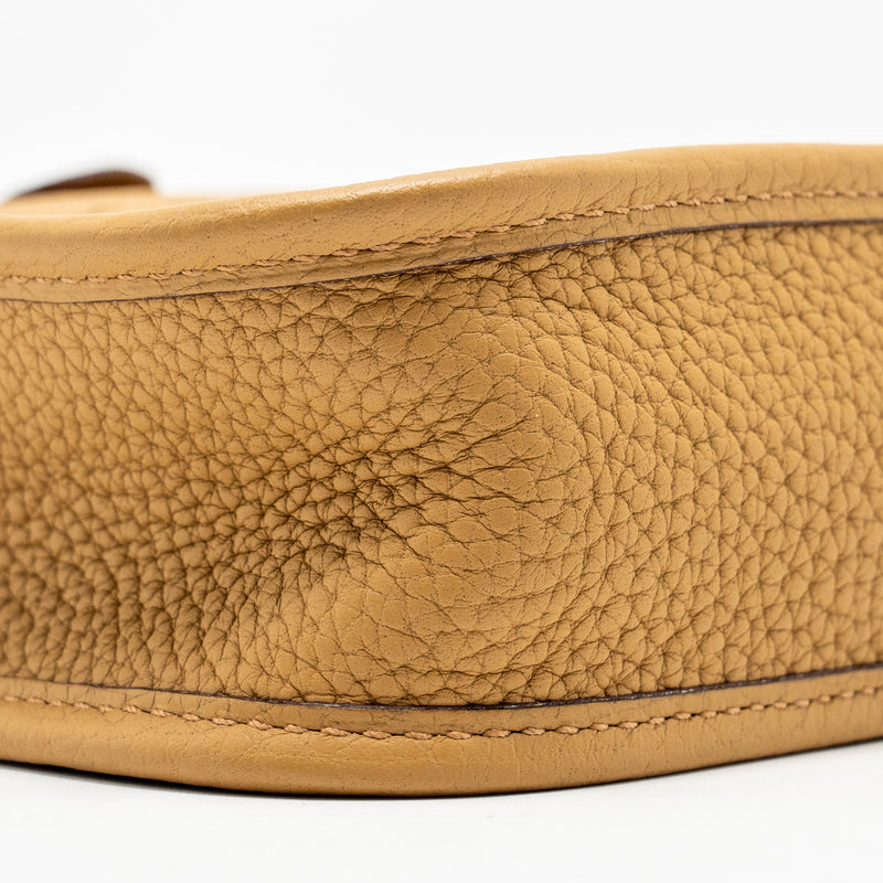 Hermes Mini Evelyne Clemence Biscuit/Camel GHW Stamp Z
